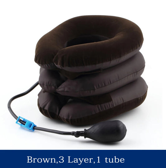 Neck Massager Cervical Support Pillow Air Pump Inflatable Collar Stretcher Brace 3 Layer Pain Relief Neck Ontlaster Traction