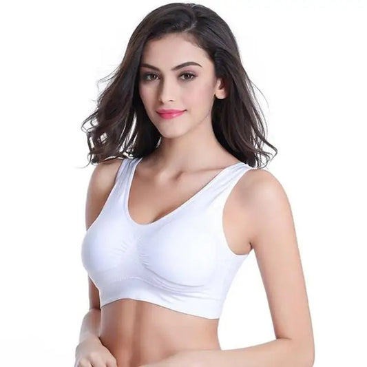 S-7XL plus Size Thin Non-Underwire Bra Zero Bondage Women'S Underwearsports Yoga Wireless Vest Seamless Adjustable Brassiere